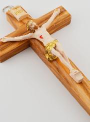 Crucifix en Bois avec Christ - 13 cm