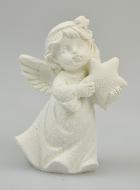 Ange Gardien en résine blanche - 5.5cm