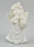 Ange Gardien en résine blanche - 5.5cm
