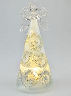 Ange de Noël en Verre Lumineux 15cm - Arabesques