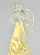 Ange de Noël en Verre Lumineux 15cm - Arabesques