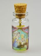 Bouteille en Verre Décor Nativité