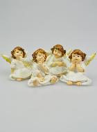 Lot de 4 Anges Assis