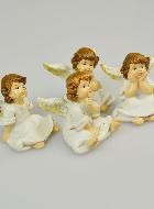 Lot de 4 Anges Assis