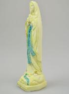 Statue Notre Dame de Lourdes au Voile Phospho - 15cm