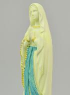 Statue Notre Dame de Lourdes au Voile Phospho - 20cm