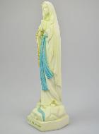 Statue Notre Dame de Lourdes au Voile Phospho - 25cm