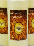 Lot de 3 Bougies de Neuvaine Belle Fête de Pentecôte