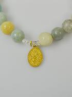 Bracelet Religieux en Pierre d'Amazonite - ND de Guadalupe et St Esprit