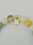 Bracelet Religieux en Pierre d'Amazonite - ND de Guadalupe et St Esprit