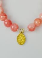 Bracelet Religieux en Pierre de Jade Rose - ND Guadalupe et St Esprit