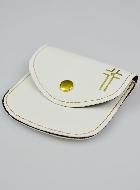 Pochette à Chapelet Blanc - Cuir