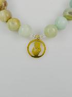 Bracelet Religieux en Pierre d'Amazonite - Sainte Vierge & Saint Esprit