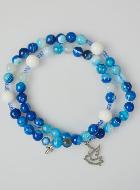 Chapelet en Pierre Naturelle d'Agate - Esprit Saint