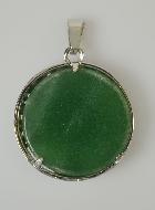Pendentif Arbre de Vie & Pierre d'Aventurine - Argenté