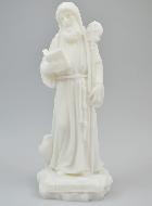 Statue de Saint Benoît en Albâtre - 19cm