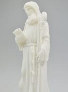 Statue de Saint Benoît en Albâtre - 19cm
