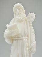 Statue de Saint Benoît en Albâtre - 19cm