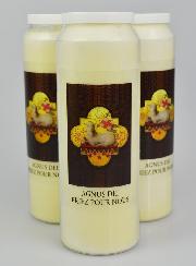 3 Bougies de Neuvaine Agnus Dei - 17.5cm