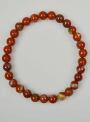 Bracelet en Pierres Naturelles de Jaspe Rouge - 6mm