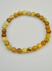 Bracelet en Pierre Naturelle de Corail Fossile - 6mm