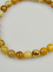 Bracelet en Pierre Naturelle de Corail Fossile - 6mm