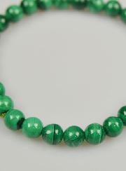 Bracelet en Pierres Naturelles de Malachite AA - 6mm