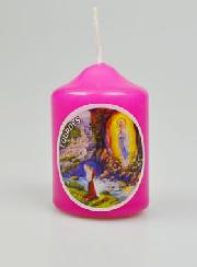 Petit Cierge de Lourdes - Fushia