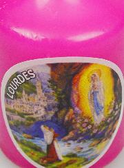 Petit Cierge de Lourdes - Fushia