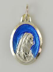 Médaille Vierge Marie Argentée - 25mm