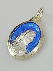 Médaille Vierge Marie Argentée - 25mm