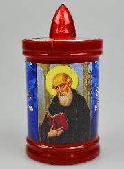 Bougie de Cimetière Led St Benoît Rouge - 60 jours