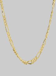 Chaine Plaqué Or 50cm - Maille Figaro 2.2mm