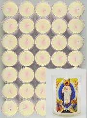 24 Bougies Veilleuse de Pâques - Christ est Ressuscité