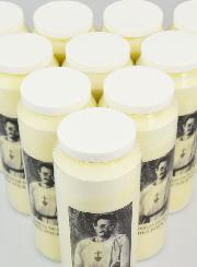 10 Bougies de Neuvaine Saint Charles de Foucauld - 17.5cm