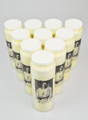 10 Bougies de Neuvaine Saint Charles de Foucauld - 17.5cm