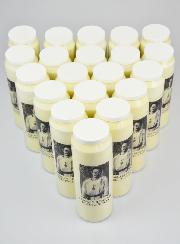 20 Bougies de Neuvaine Saint Charles de Foucauld - 17.5cm