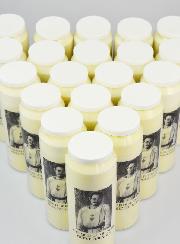 20 Bougies de Neuvaine Saint Charles de Foucauld - 17.5cm