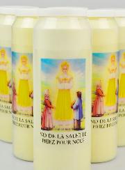 6 Bougies de Neuvaine Notre Dame de La Salette - 17.5cm