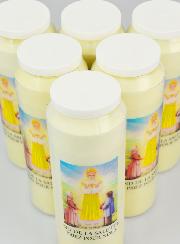 6 Bougies de Neuvaine Notre Dame de La Salette - 17.5cm