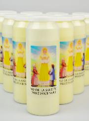 10 Bougies de Neuvaine Notre Dame de La Salette - 17.5cm