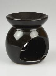 Brûle Parfum en Céramique Ajourée - Noir