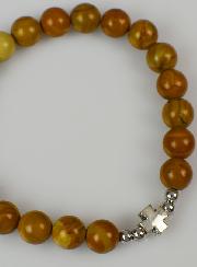 Bracelet Religieux en Pierre Naturelle de Jaspe et Croix - 8mm