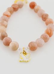 Bracelet Religieux en Pierre de Soleil - Miraculeuse & St Esprit