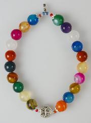Bracelet en Pierres Naturelles d'Agate Multicolore - St Benoît & Croix