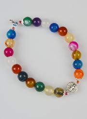 Bracelet en Pierres Naturelles d'Agate Multicolore - St Benoît & Croix