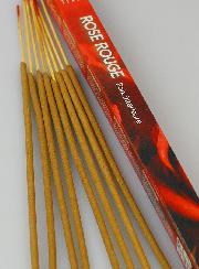Encens en Bâtonnets Rose Rouge 12g - Sans Charbon