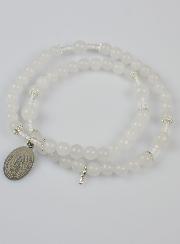 Chapelet en Pierre de Jade Blanc - ND de Guadalupe