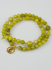 Chapelet en Pierre de Jade Vert - Vierge Marie