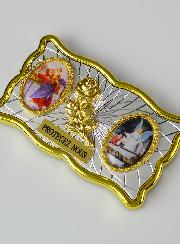 Plaque Auto Magnet St Christophe & Ange Gardien